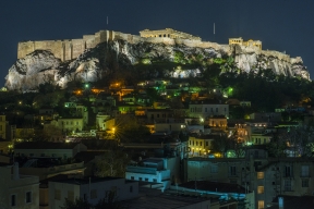 Acropolis at night